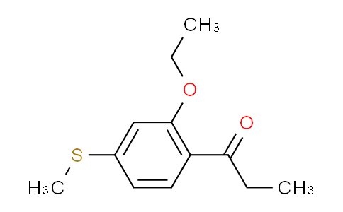 CAS No. 1806477-74-6, 1-(2-Ethoxy-4-(methylthio)phenyl)propan-1-one