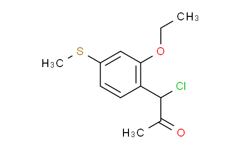 CAS No. 1804047-83-3, 1-Chloro-1-(2-ethoxy-4-(methylthio)phenyl)propan-2-one