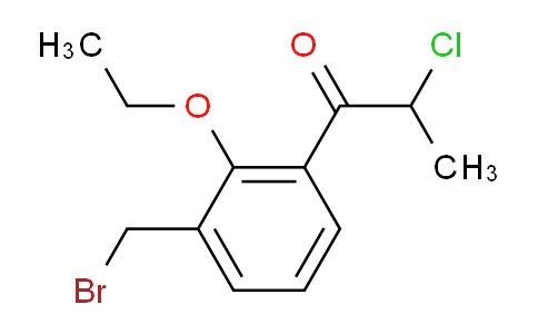 DY748080 | 1804170-27-1 | 1-(3-(Bromomethyl)-2-ethoxyphenyl)-2-chloropropan-1-one