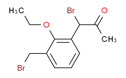 CAS No. 1803745-17-6, 1-Bromo-1-(3-(bromomethyl)-2-ethoxyphenyl)propan-2-one