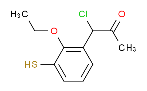 CAS No. 1804154-42-4, 1-Chloro-1-(2-ethoxy-3-mercaptophenyl)propan-2-one