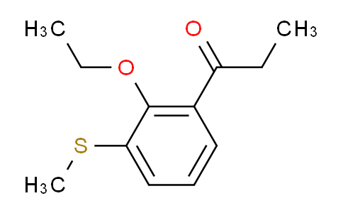 CAS No. 1806681-59-3, 1-(2-Ethoxy-3-(methylthio)phenyl)propan-1-one