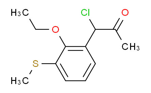 CAS No. 1806625-26-2, 1-Chloro-1-(2-ethoxy-3-(methylthio)phenyl)propan-2-one