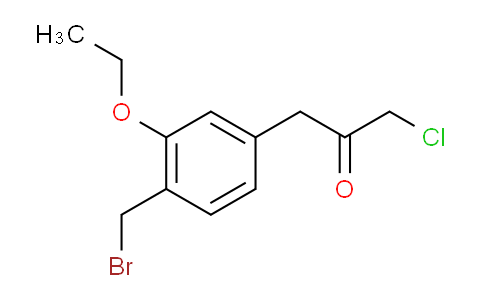 CAS No. 1804066-93-0, 1-(4-(Bromomethyl)-3-ethoxyphenyl)-3-chloropropan-2-one