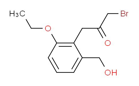 CAS No. 1804247-48-0, 1-Bromo-3-(2-ethoxy-6-(hydroxymethyl)phenyl)propan-2-one