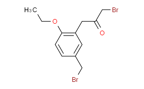 CAS No. 1804183-71-8, 1-Bromo-3-(5-(bromomethyl)-2-ethoxyphenyl)propan-2-one