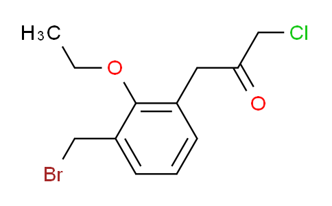 CAS No. 1804170-73-7, 1-(3-(Bromomethyl)-2-ethoxyphenyl)-3-chloropropan-2-one