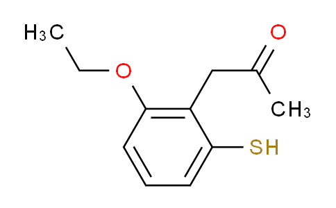 CAS No. 1803720-93-5, 1-(2-Ethoxy-6-mercaptophenyl)propan-2-one