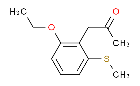 CAS No. 1805720-90-4, 1-(2-Ethoxy-6-(methylthio)phenyl)propan-2-one