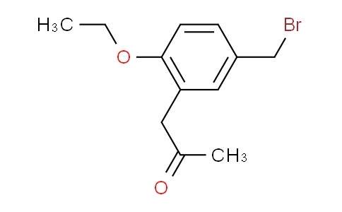 CAS No. 1804066-66-7, 1-(5-(Bromomethyl)-2-ethoxyphenyl)propan-2-one