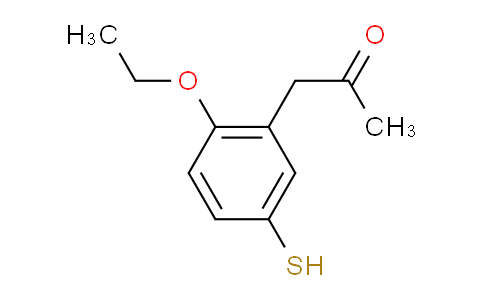 CAS No. 1805850-43-4, 1-(2-Ethoxy-5-mercaptophenyl)propan-2-one