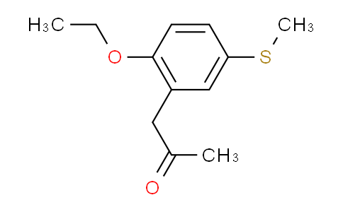 CAS No. 1805852-12-3, 1-(2-Ethoxy-5-(methylthio)phenyl)propan-2-one