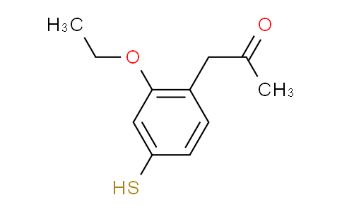 CAS No. 1806516-00-6, 1-(2-Ethoxy-4-mercaptophenyl)propan-2-one