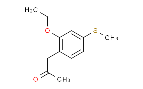 CAS No. 1805895-54-8, 1-(2-Ethoxy-4-(methylthio)phenyl)propan-2-one