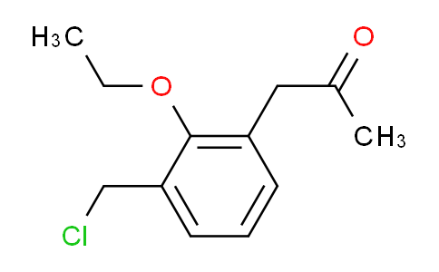 CAS No. 1803866-48-9, 1-(3-(Chloromethyl)-2-ethoxyphenyl)propan-2-one