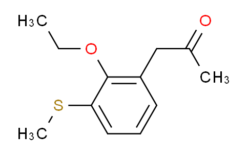 CAS No. 1805690-45-2, 1-(2-Ethoxy-3-(methylthio)phenyl)propan-2-one
