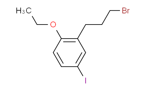 CAS No. 1806437-88-6, 1-(3-Bromopropyl)-2-ethoxy-5-iodobenzene