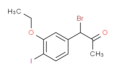 CAS No. 1804238-73-0, 1-Bromo-1-(3-ethoxy-4-iodophenyl)propan-2-one
