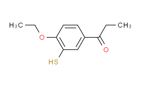CAS No. 1804239-04-0, 1-(4-Ethoxy-3-mercaptophenyl)propan-1-one
