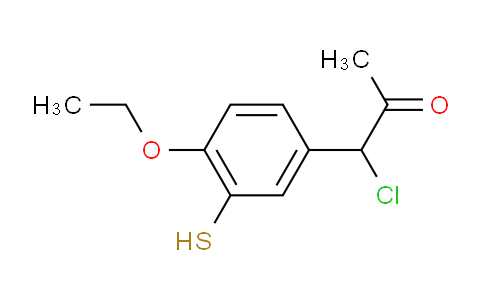 CAS No. 1803721-08-5, 1-Chloro-1-(4-ethoxy-3-mercaptophenyl)propan-2-one