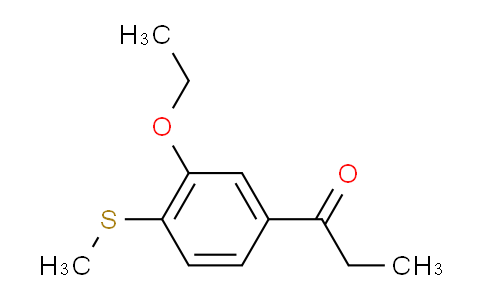 CAS No. 1804177-86-3, 1-(3-Ethoxy-4-(methylthio)phenyl)propan-1-one