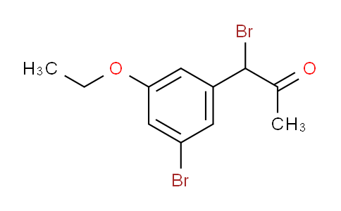 CAS No. 1803743-06-7, 1-Bromo-1-(3-bromo-5-ethoxyphenyl)propan-2-one
