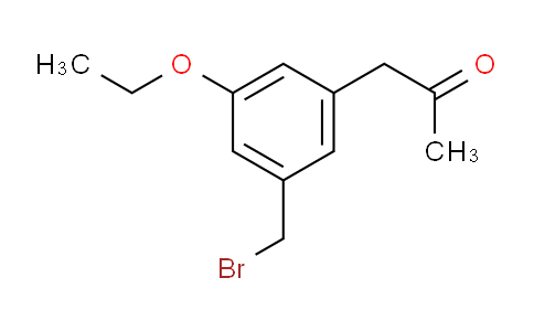 CAS No. 1804183-56-9, 1-(3-(Bromomethyl)-5-ethoxyphenyl)propan-2-one