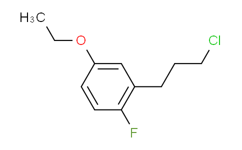CAS No. 1806552-15-7, 1-(3-Chloropropyl)-5-ethoxy-2-fluorobenzene