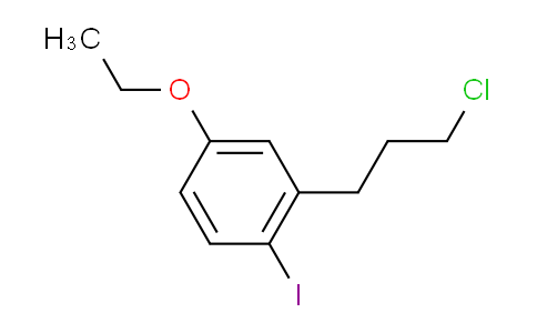 CAS No. 1806438-06-1, 1-(3-Chloropropyl)-5-ethoxy-2-iodobenzene
