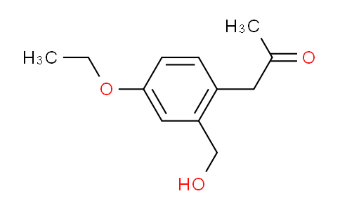 CAS No. 1804153-23-8, 1-(4-Ethoxy-2-(hydroxymethyl)phenyl)propan-2-one