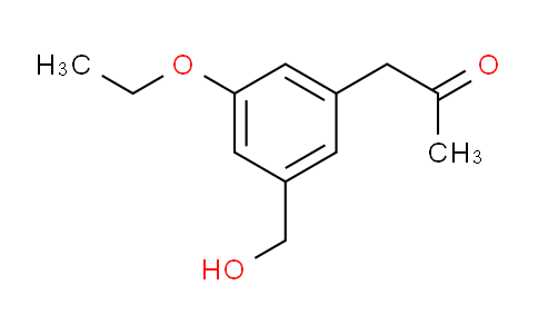 CAS No. 1803720-61-7, 1-(3-Ethoxy-5-(hydroxymethyl)phenyl)propan-2-one