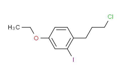 CAS No. 1805688-70-3, 1-(3-Chloropropyl)-4-ethoxy-2-iodobenzene