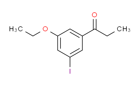 CAS No. 1804044-42-5, 1-(3-Ethoxy-5-iodophenyl)propan-1-one
