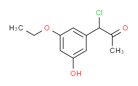 CAS No. 1804246-83-0, 1-Chloro-1-(3-ethoxy-5-hydroxyphenyl)propan-2-one