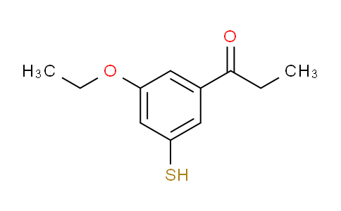 CAS No. 1806381-70-3, 1-(3-Ethoxy-5-mercaptophenyl)propan-1-one