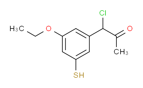 CAS No. 1804239-22-2, 1-Chloro-1-(3-ethoxy-5-mercaptophenyl)propan-2-one