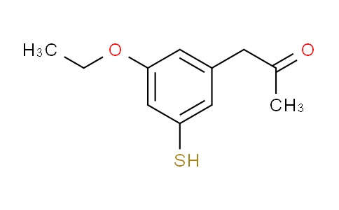CAS No. 1806556-44-4, 1-(3-Ethoxy-5-mercaptophenyl)propan-2-one