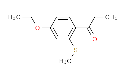 CAS No. 1804240-59-2, 1-(4-Ethoxy-2-(methylthio)phenyl)propan-1-one