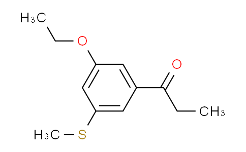 CAS No. 1806433-08-8, 1-(3-Ethoxy-5-(methylthio)phenyl)propan-1-one
