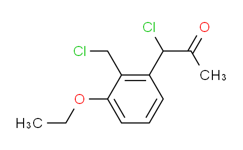 CAS No. 1803878-73-0, 1-Chloro-1-(2-(chloromethyl)-3-ethoxyphenyl)propan-2-one
