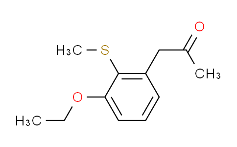CAS No. 1806681-81-1, 1-(3-Ethoxy-2-(methylthio)phenyl)propan-2-one
