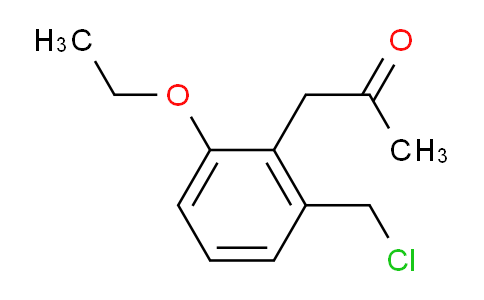 CAS No. 1804212-52-9, 1-(2-(Chloromethyl)-6-ethoxyphenyl)propan-2-one