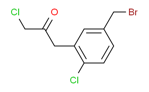CAS No. 1804186-03-5, 1-(5-(Bromomethyl)-2-chlorophenyl)-3-chloropropan-2-one
