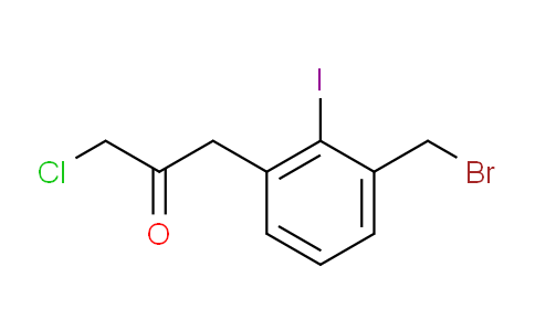 CAS No. 1804236-67-6, 1-(3-(Bromomethyl)-2-iodophenyl)-3-chloropropan-2-one