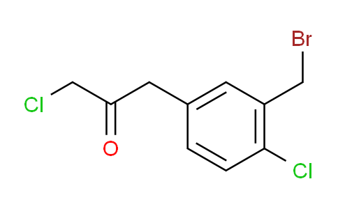 CAS No. 1804063-48-6, 1-(3-(Bromomethyl)-4-chlorophenyl)-3-chloropropan-2-one