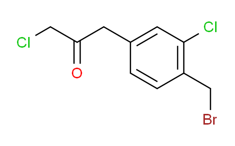 CAS No. 1804262-93-8, 1-(4-(Bromomethyl)-3-chlorophenyl)-3-chloropropan-2-one