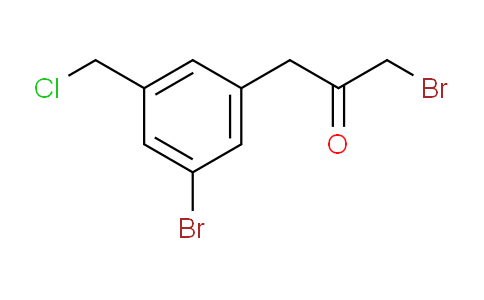 CAS No. 1803864-65-4, 1-Bromo-3-(3-bromo-5-(chloromethyl)phenyl)propan-2-one