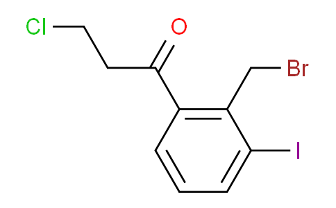 CAS No. 1803746-84-0, 1-(2-(Bromomethyl)-3-iodophenyl)-3-chloropropan-1-one