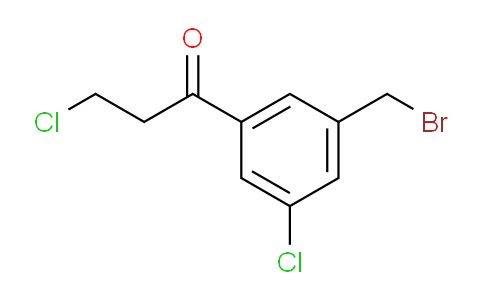 CAS No. 1804199-01-6, 1-(3-(Bromomethyl)-5-chlorophenyl)-3-chloropropan-1-one