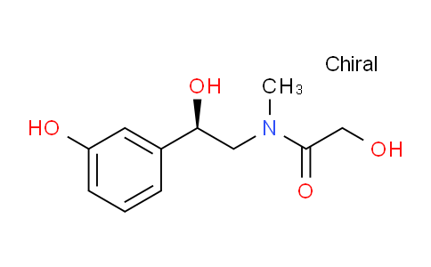CAS No. 2380769-62-8, (R)-2-Hydroxy-N-(2-hydroxy-2-(3-hydroxyphenyl)ethyl)-N-methylacetamide